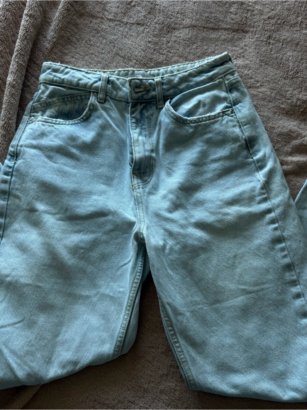 Zara Light Blue Boyfriend Jeans
